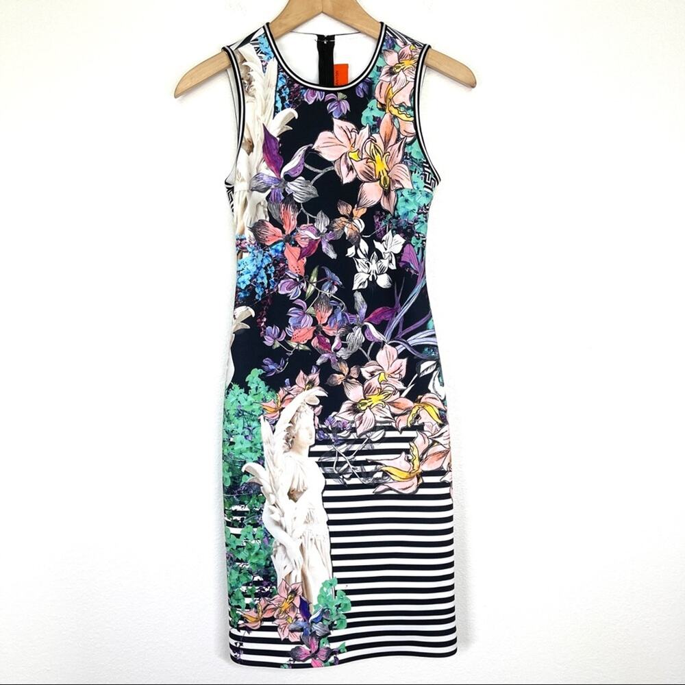 Clover Canyon Scuba Dress Floral Statue in XS